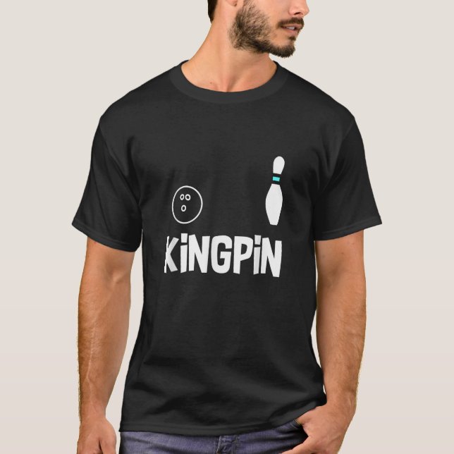 Camiseta Gracioso regalo de la Liga Kingpin Shirt Bowling (Anverso)