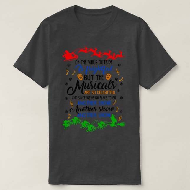 Camiseta Gracioso regalo de Musicals Lover (Diseño del anverso)