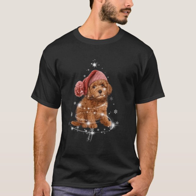 Camiseta Gracioso regalo de Navidad de reno de Cockapoo San (Anverso)