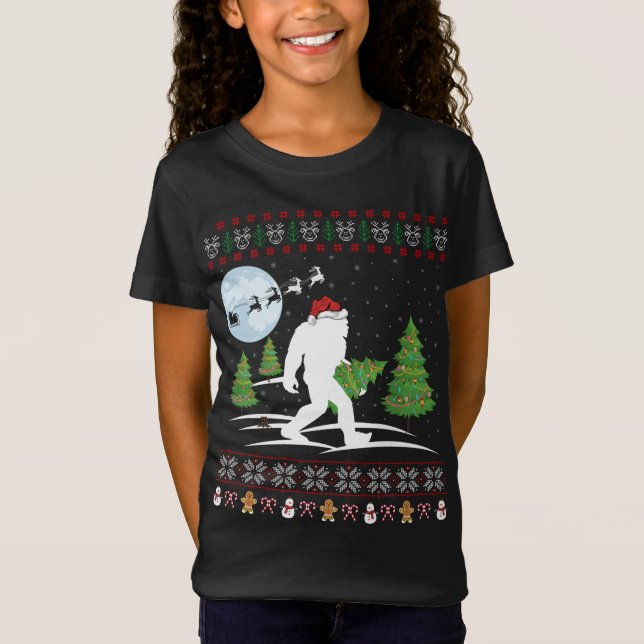 Camiseta Gracioso regalo de Navidad para pie de página giga (Anverso)