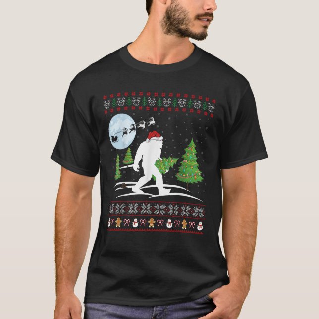 Camiseta Gracioso regalo de Navidad para pie de página giga (Anverso)