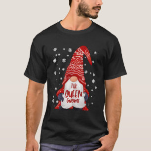 Camiseta Gracioso regalo de Navidades con pareja Queen Gnom