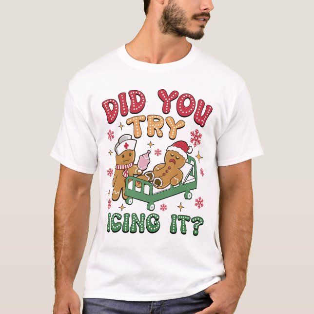 Camiseta Gracioso regalo de Navidades para enfermera - Humo (Anverso)