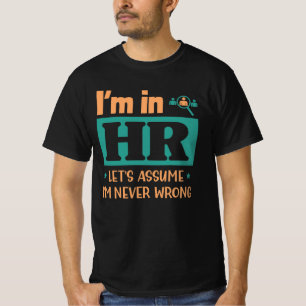 Camiseta Gracioso regalo de Oficial de Recursos Humanos R