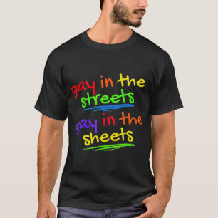 Camiseta Gracioso Regalo De Orgullo Gay Gay En Las Calles G