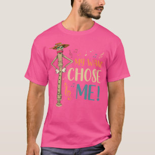 Camiseta Gracioso regalo de orquesta flútista Instrumento m