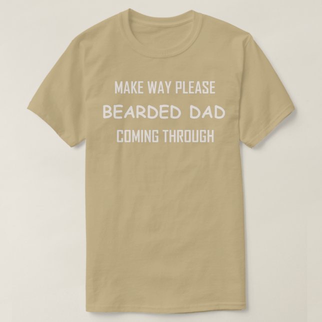 Camiseta Gracioso regalo de papá con barba (Diseño del anverso)