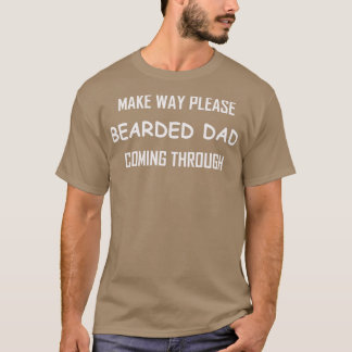 Camiseta Gracioso regalo de papá con barba