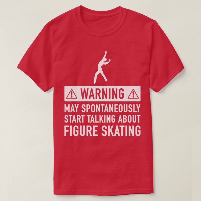 Camiseta Gracioso regalo de patinaje artístico (Diseño del anverso)