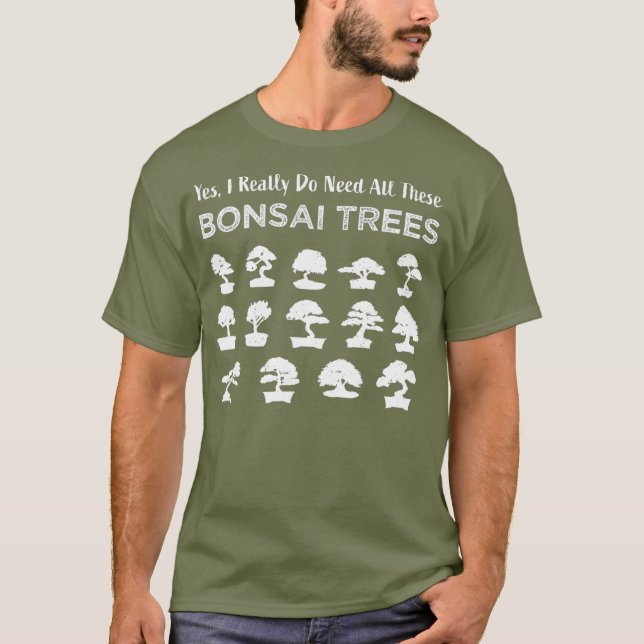 Camiseta Gracioso regalo de Penjing para Bonsai Tree Care (Anverso)