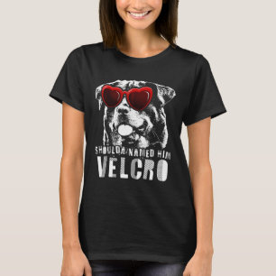 Camiseta Gracioso regalo de perro rotuiler velcro