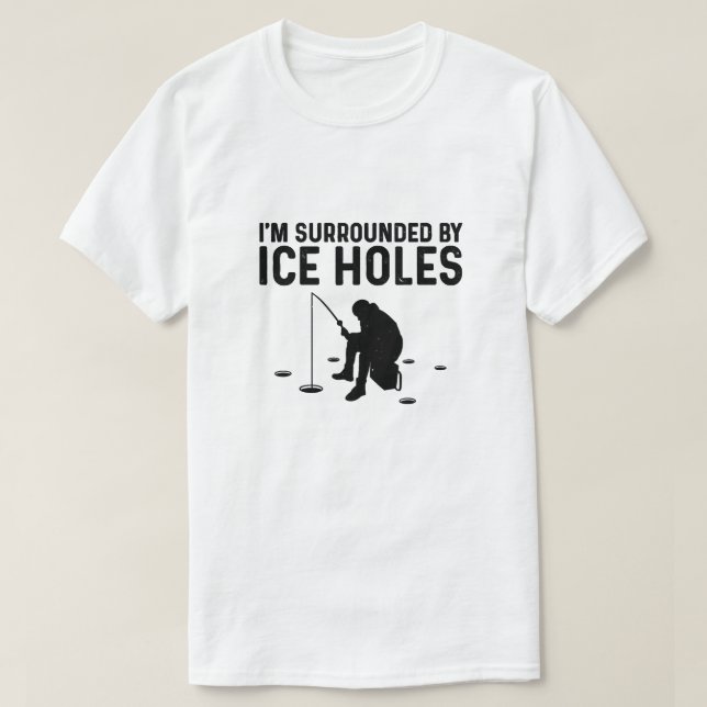 Camiseta Gracioso Regalo De Pesca De Hielo Para Hombres Muj (Diseño del anverso)