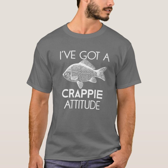 Camiseta Gracioso Regalo De Pesca Que Tengo Una Actitud Cra (Anverso)
