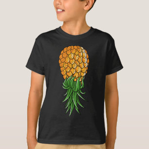 Camiseta Gracioso regalo de piña al revés para hombres muje
