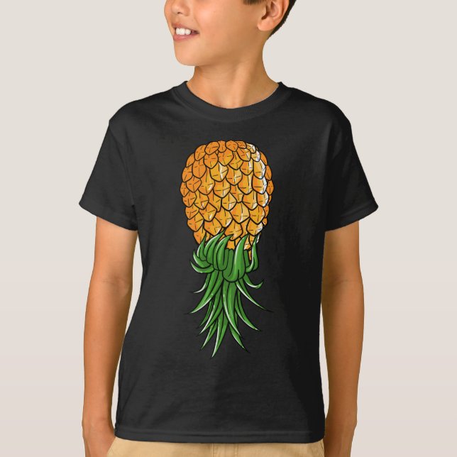 Camiseta Gracioso regalo de piña al revés para hombres muje (Anverso)