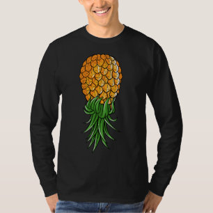 Camiseta Gracioso regalo de piña al revés para hombres muje