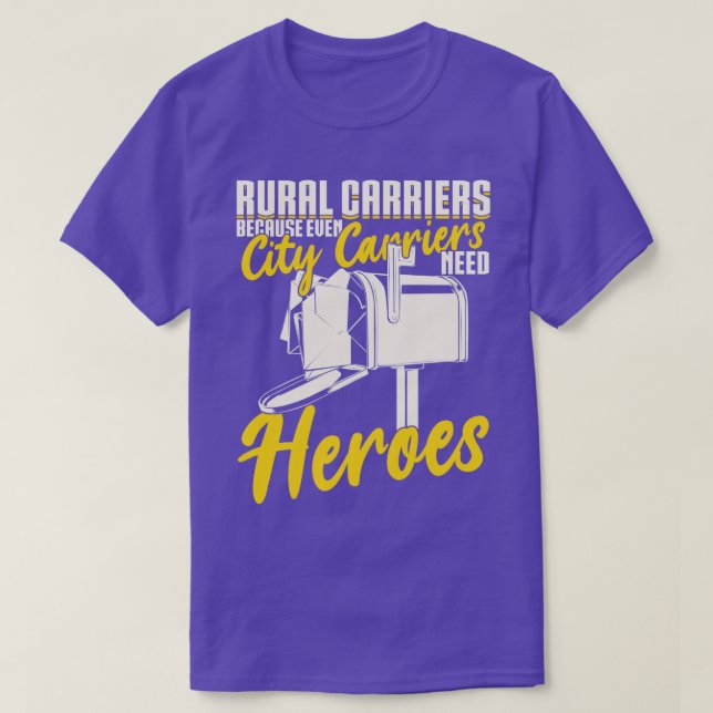 Camiseta Gracioso regalo de portador de letras rurales (Diseño del anverso)
