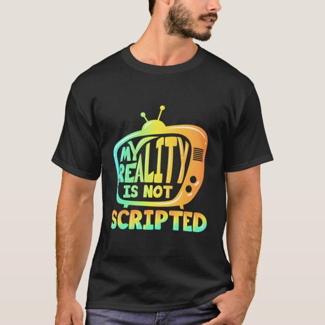Camiseta Gracioso regalo de programa de televisión de reali (Anverso)