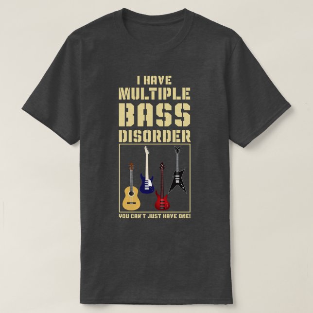 Camiseta Gracioso regalo de regalo Idea Bass de música (Diseño del anverso)