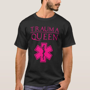 Camiseta Gracioso regalo de reina de trauma para mujeres Gu