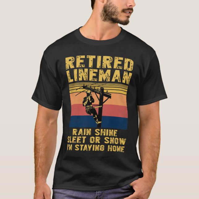 Camiseta Gracioso regalo de retiro Retirado de Electrista L (Anverso)