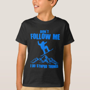 Camiseta Gracioso regalo de Snowboard para hombres mujeres