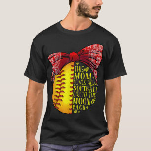 Camiseta Gracioso regalo de Softball Mamá Mujeres Pitcher C