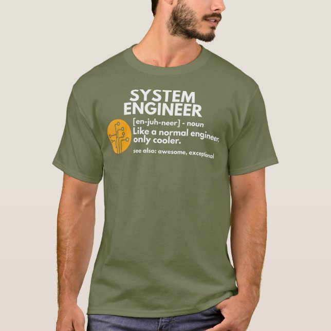 Camiseta Gracioso regalo de software de definición de ingen (Anverso)