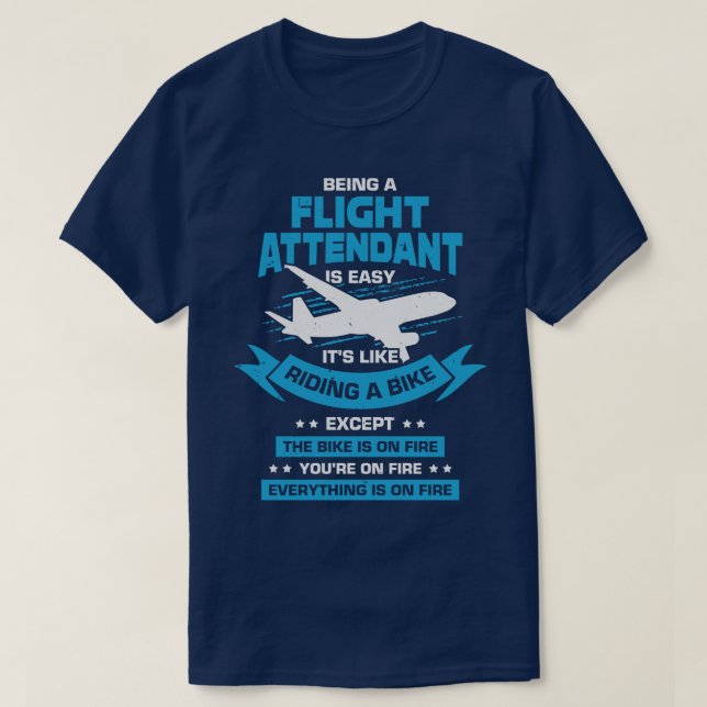 Camiseta Gracioso regalo de Steward, asistente de vuelo de  (Diseño del anverso)