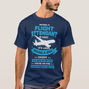 Camiseta Gracioso regalo de Steward, asistente de vuelo de 