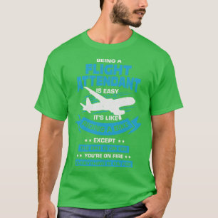 Camiseta Gracioso regalo de Steward, asistente de vuelo de