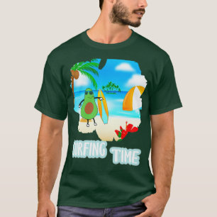 Camiseta Gracioso Regalo De Surf De Aguacate Para Vegan2