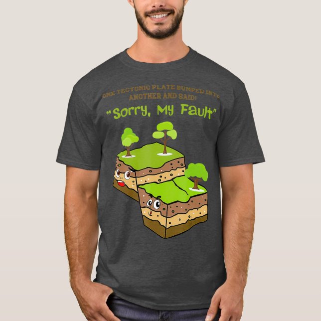 Camiseta Gracioso regalo de terremoto geológico a los hombr (Anverso)