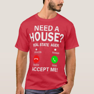 Camiseta Gracioso regalo de vendedor de la casa del agente