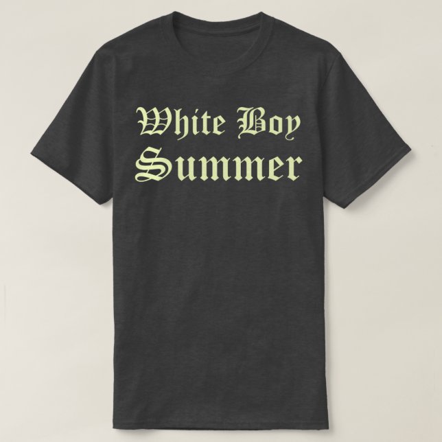 Camiseta Gracioso Regalo De Verano De White Boy Para Todos  (Diseño del anverso)