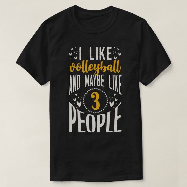 Camiseta Gracioso regalo de Vollyball (Diseño del anverso)