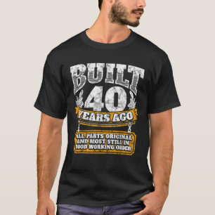 Camiseta Gracioso regalo del 40 aniversario del Día B dicie