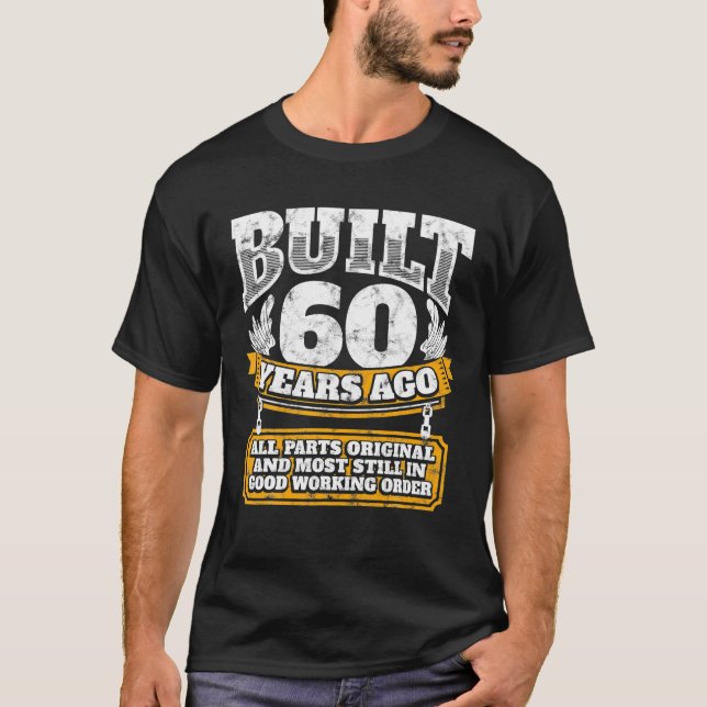 Camiseta Gracioso regalo del 60º cumpleaños del día B dicie (Anverso)
