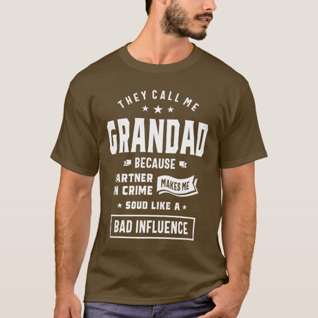 Camiseta Gracioso regalo del abuelo de la abuela (Anverso)