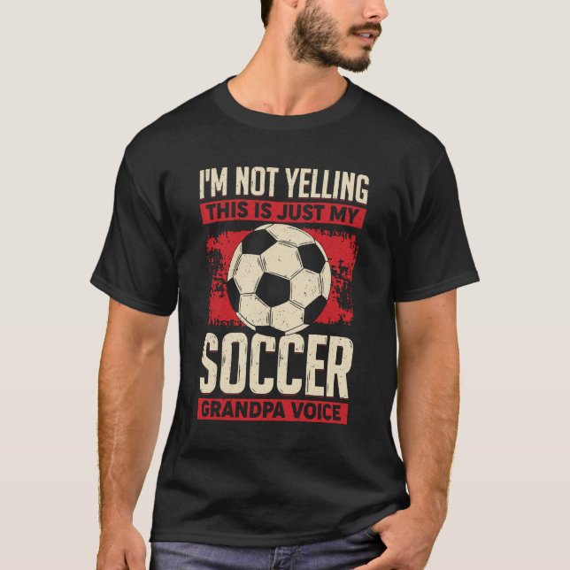 Camiseta Gracioso regalo del abuelo del fútbol (Anverso)