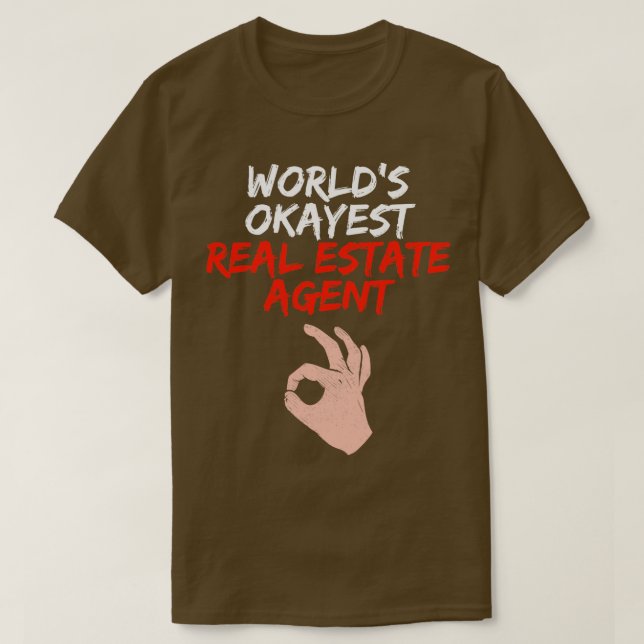 Camiseta Gracioso regalo del agente inmobiliario Realtor (Diseño del anverso)
