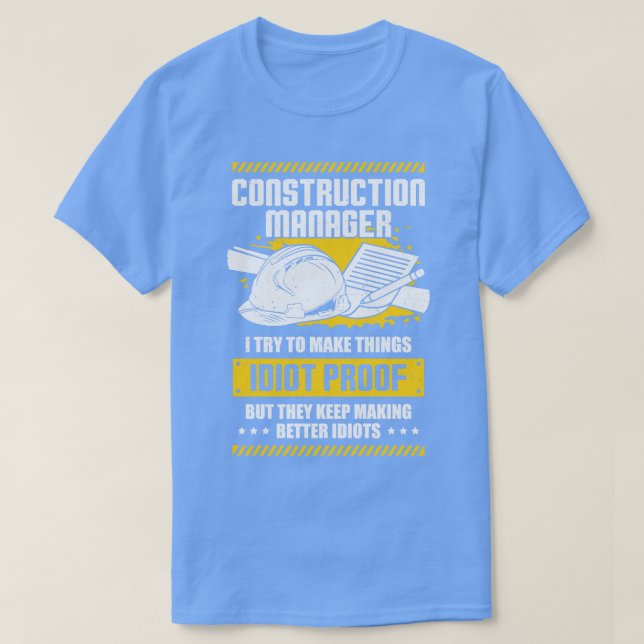 Camiseta Gracioso regalo del director de construcción (Diseño del anverso)