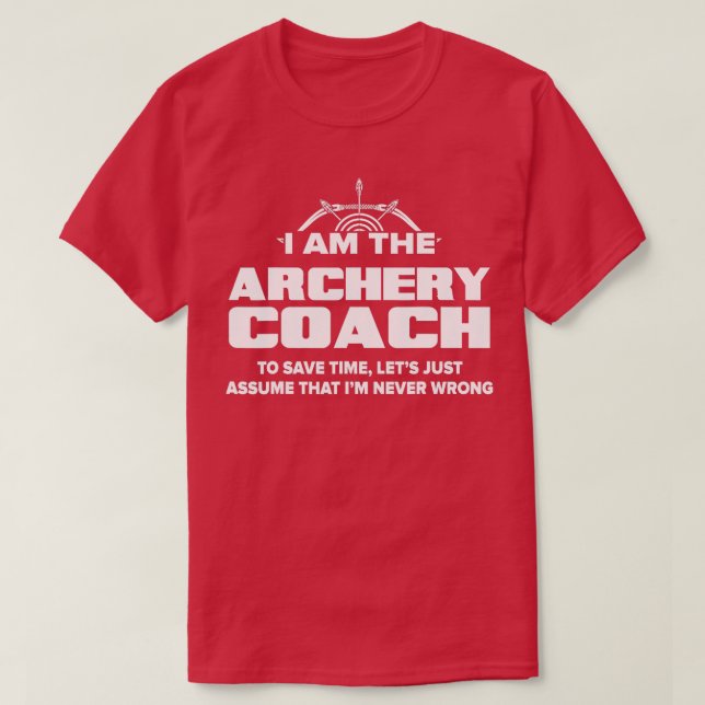 Camiseta Gracioso regalo del entrenador de tiro con arco Su (Diseño del anverso)