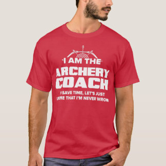 Camiseta Gracioso regalo del entrenador de tiro con arco Su