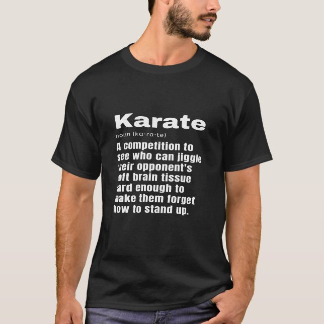 Camiseta Gracioso regalo del entrenador Karateka Sensei Def (Anverso)