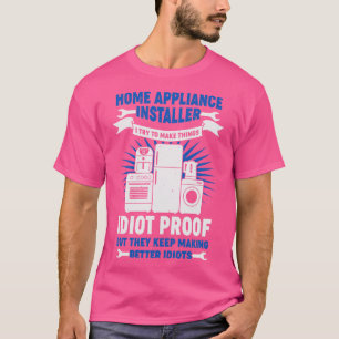 Camiseta Gracioso regalo del instalador del equipo doméstic