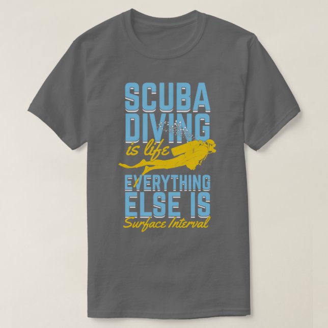 Camiseta Gracioso regalo del instructor de buceo Scuba (Diseño del anverso)