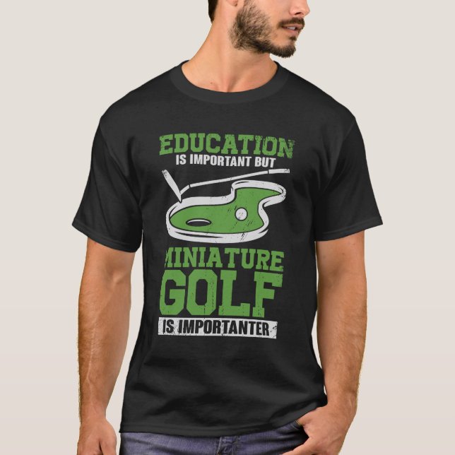 Camiseta Gracioso regalo del jugador de golf loco en miniat (Anverso)
