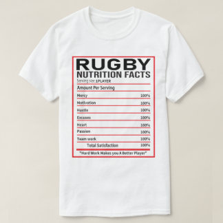 Camiseta Gracioso regalo del jugador de rugby de nutrición