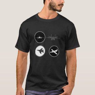 Camiseta Gracioso regalo del piloto de aviación retro vinta